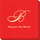 Pick Your Initial Monogram with Text Linen Like Napkins Image 2 of 2